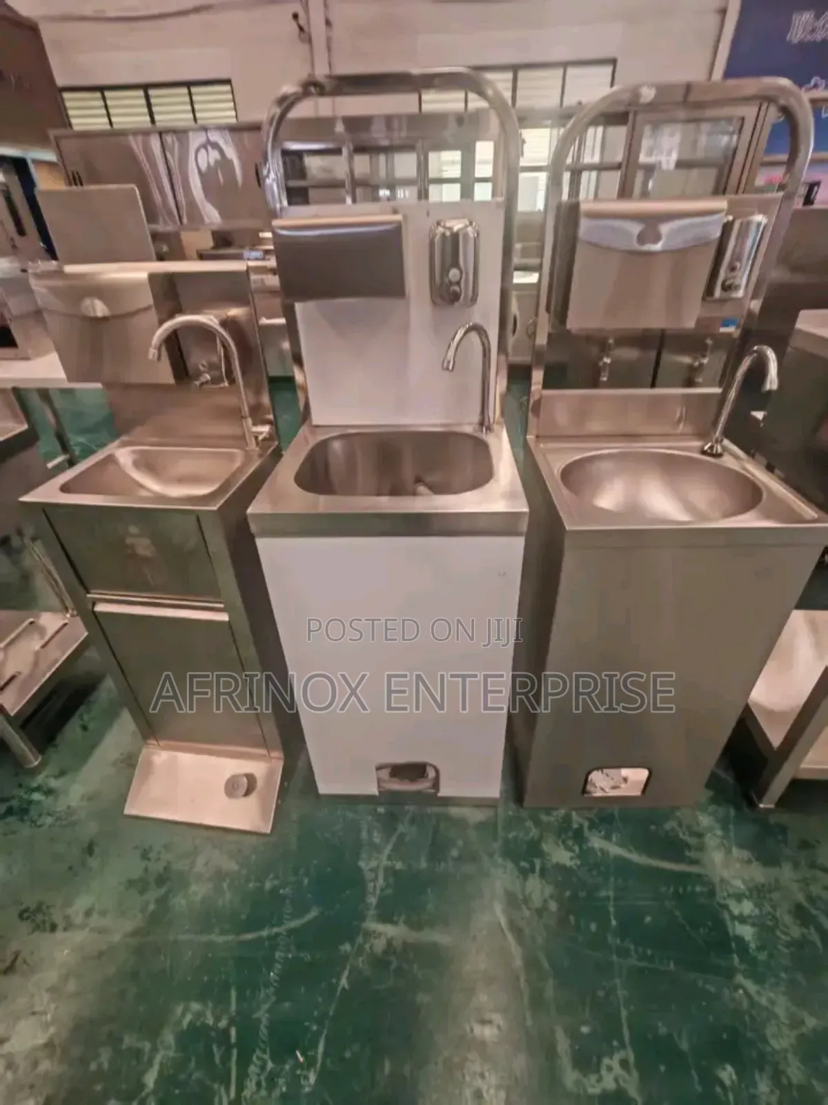 Hand Washing Station, Stainless Steel Single Tap