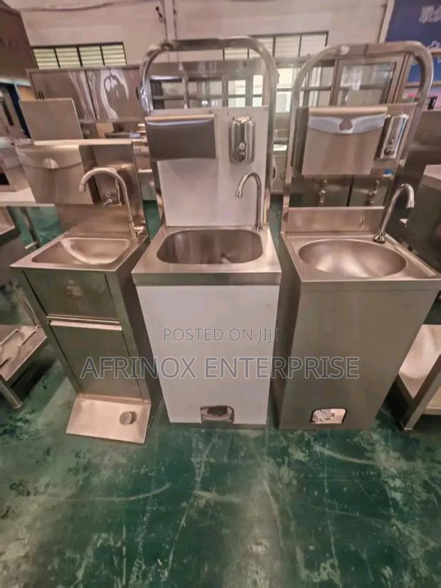 Hand Washing Station, Stainless Steel Single Tap