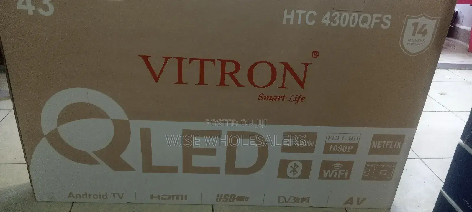 Vitron 43" Inch Qled Smart Android.....
