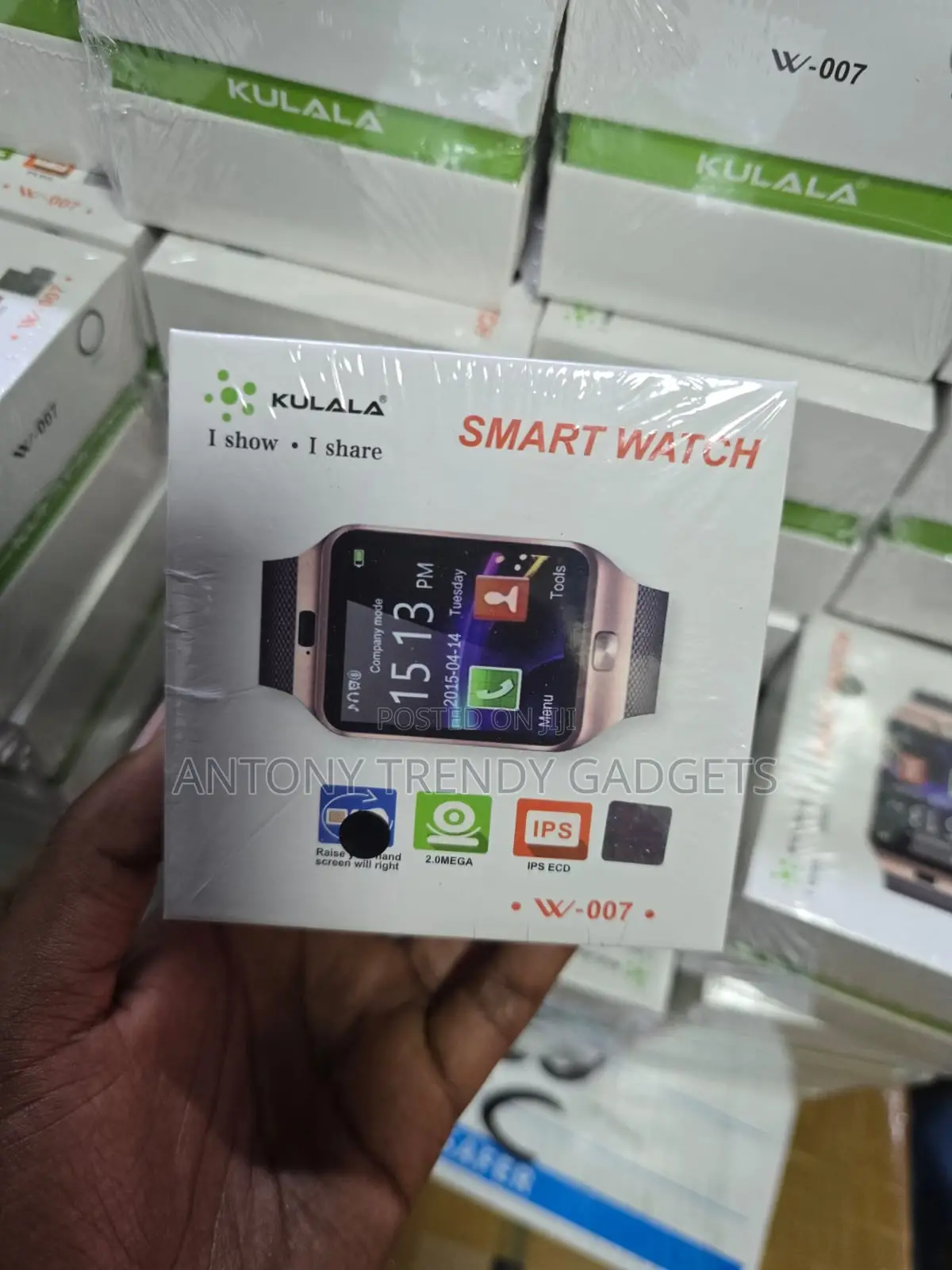 W007 Smartwatch Phone – Touchscreen, Sim Support & Fitness Tracker