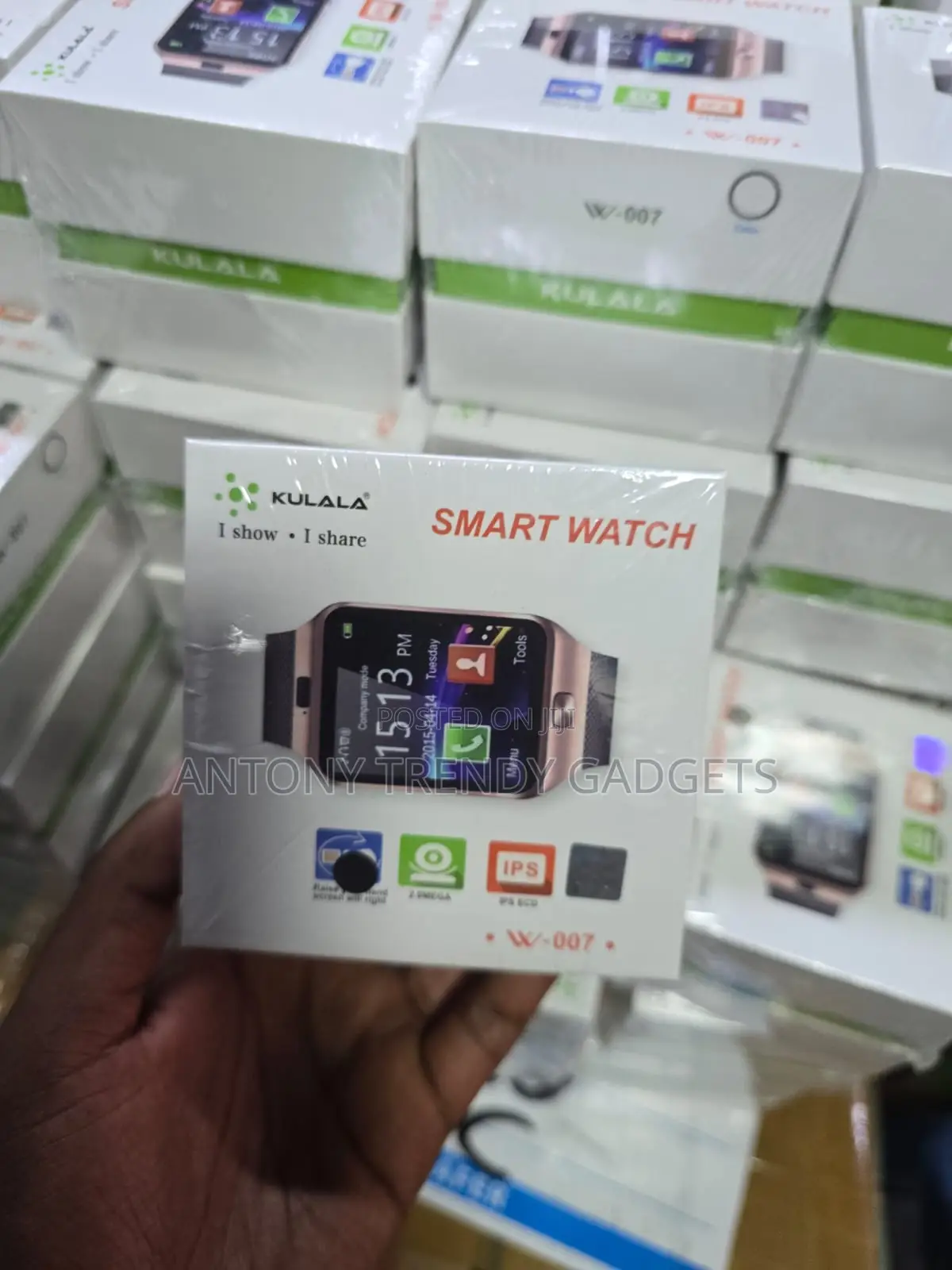 W007 Bluetooth Smartwatch With Pedometer, Sleep Monitor & Sim Slot