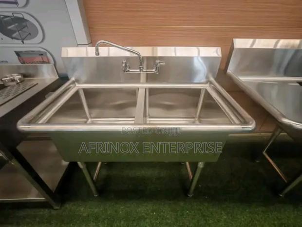 Stainless Steel Double Bowl Sink - main view