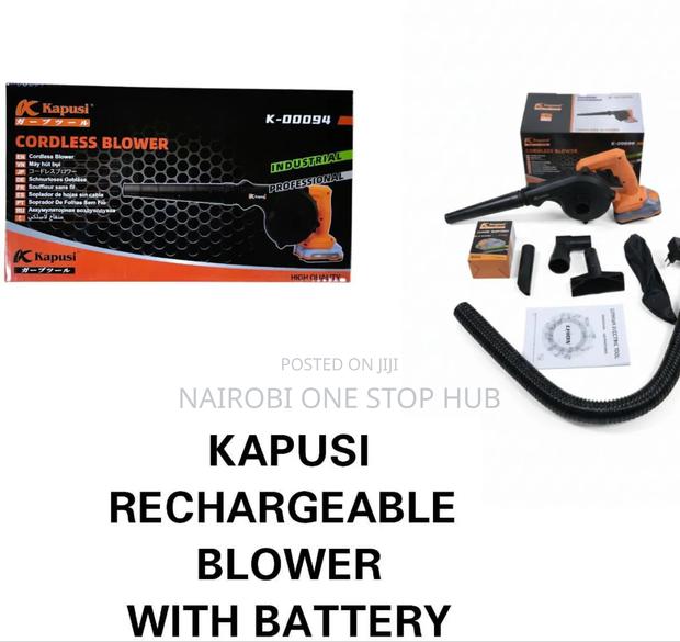 Kapusi Industrial Professional Cordless Blower Kit.