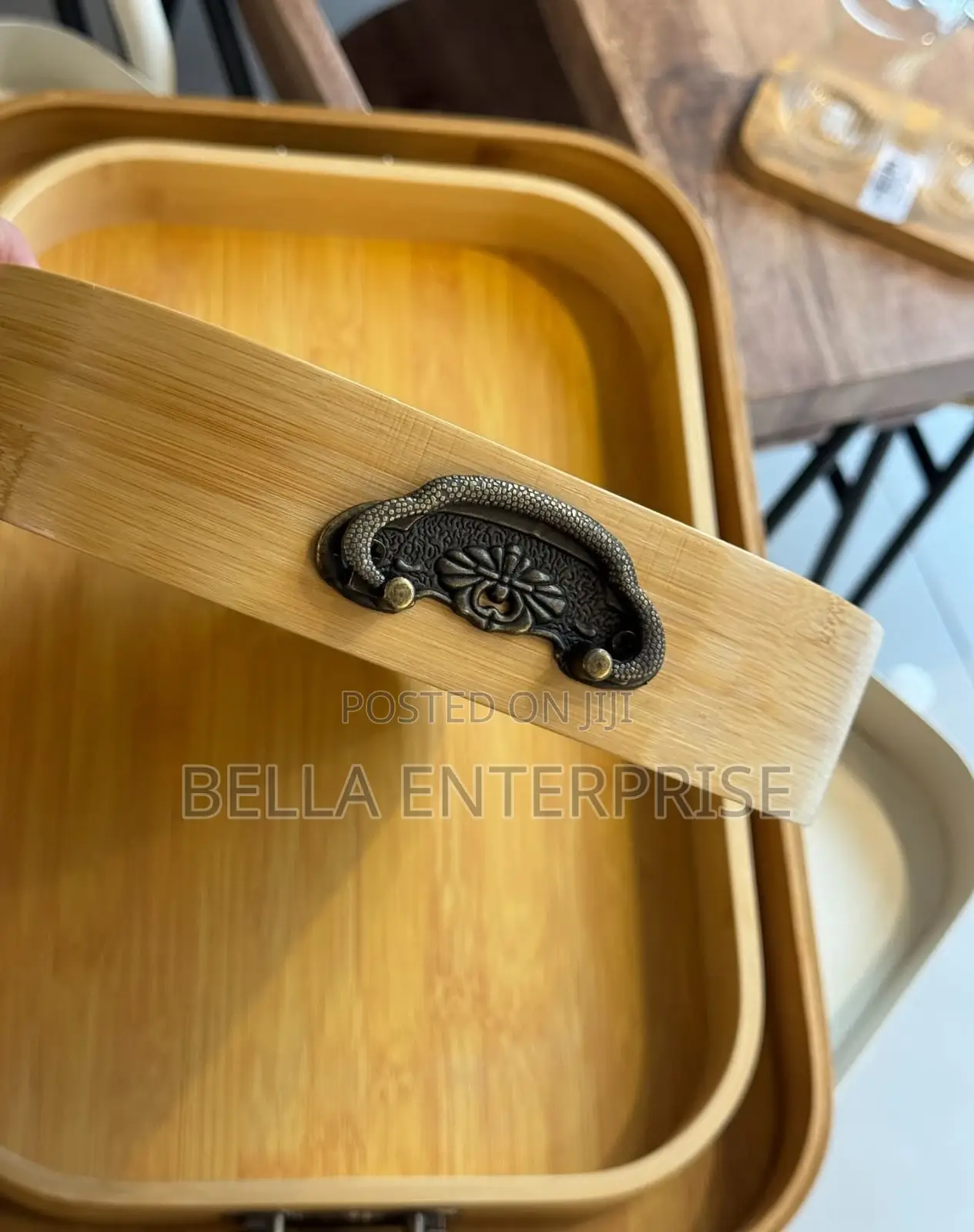Available Multi-Functional Bamboo Food Serving Trays