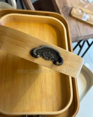 Available Multi-Functional Bamboo Food Serving Trays