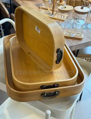Available Multi-Functional Bamboo Food Serving Trays