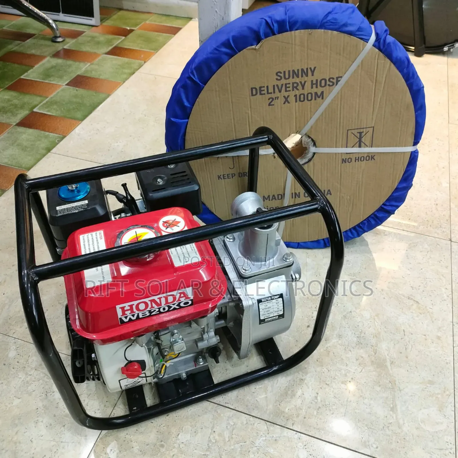 2" Honda Petrol Engine Water Pump 7.5hp 100 Meters Delivery Pipe 2"