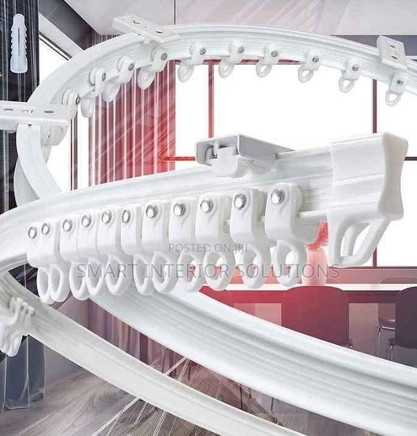 Smooth-Slide Bendable Curtain Rails