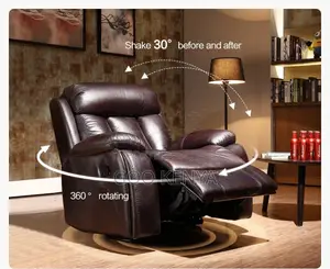 Home Sofa; Brown Recliner Cinema Sofa for Couples – Modern Design