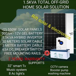 1.5kva Off-Grid Home Solar Package - main view