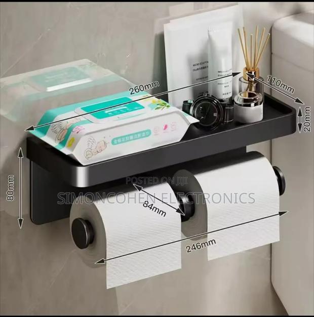 Double Roll Wall-mounted Tissue Holder - thumbnail 4