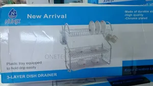 3 Tier Stainless Steel Dish Rack - Stainless Steel Dish Drainer