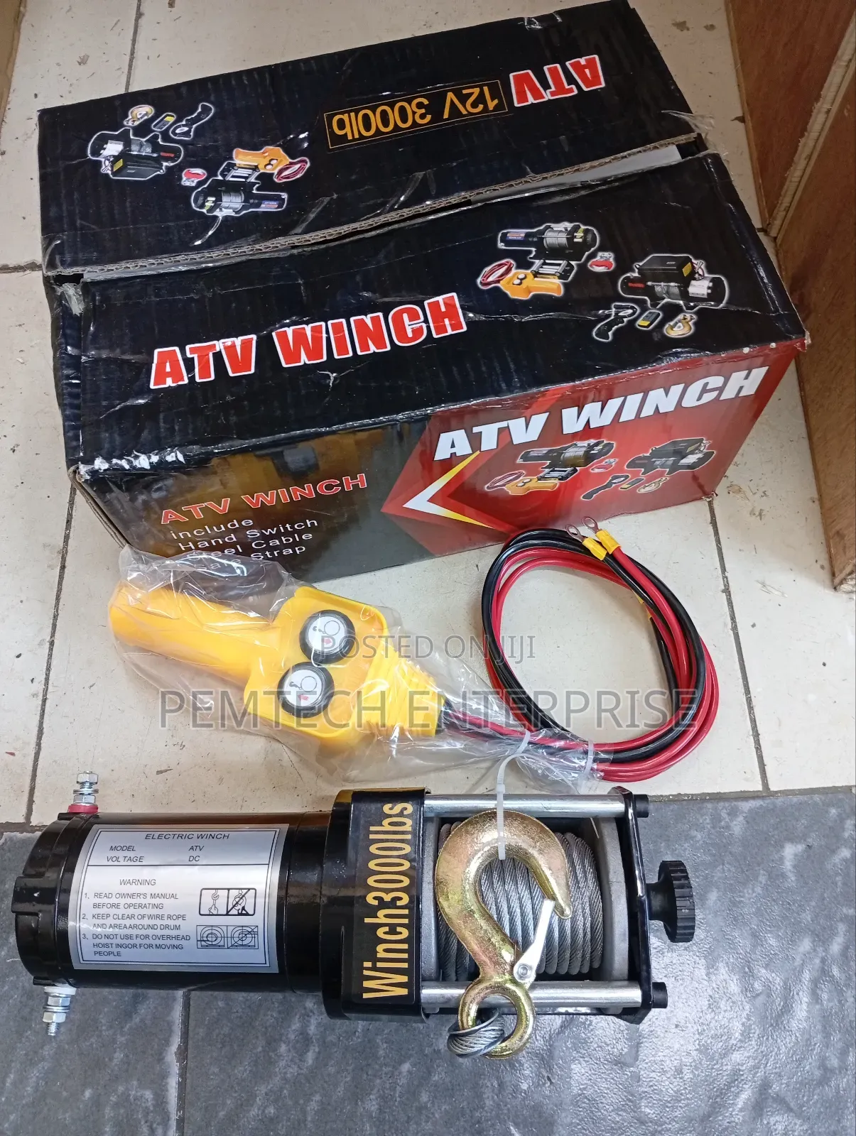 1350kgs 12v Electric Winch