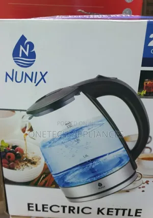 Nunix 2.0l Capacity Glass Electric Kettle Jug