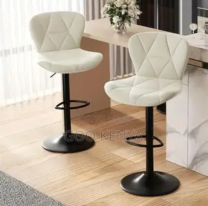 Home Bar Stool; Modern Swivel Stool With Elevated Backrest for Hotel