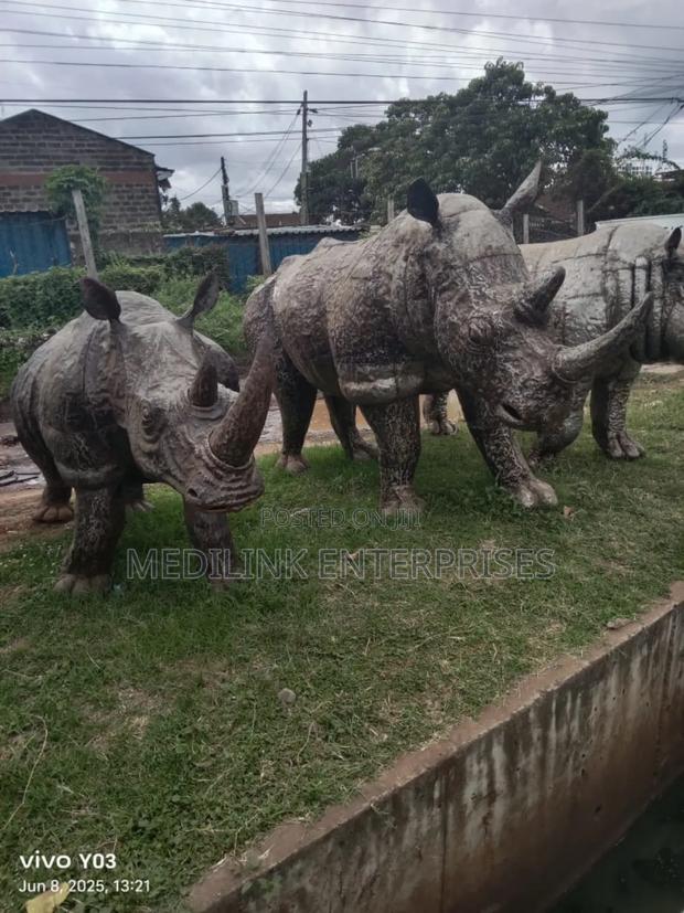 Big Five Animal Sculptures for Hire and Sale