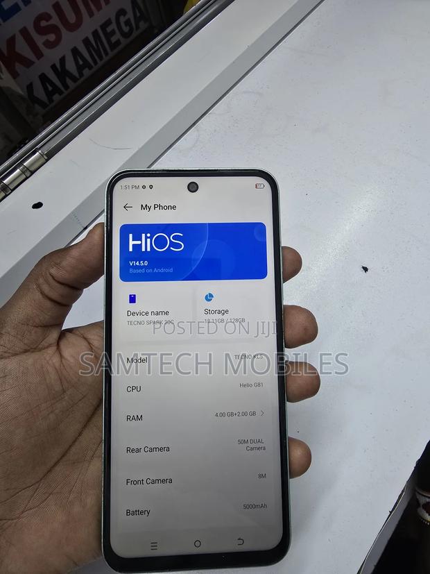 Tecno Spark 30C 128 GB Silver - thumbnail 4