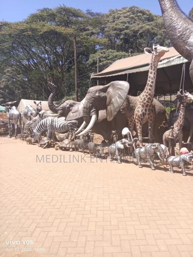 Wild Animals Metallic Sculptures for Events Hire and Ales