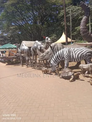 Wild Animals Metallic Sculptures for Events Hire and Ales