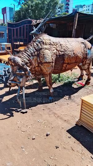 Buffalo Metallic Sculptures for Hire Each Day or Sale
