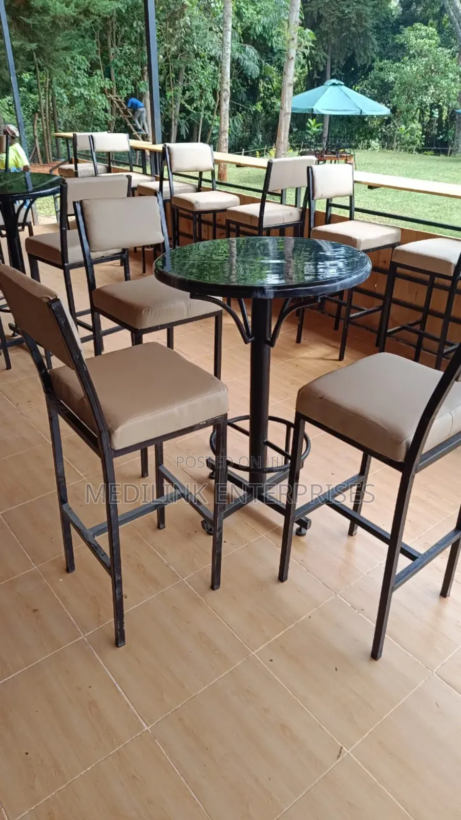 Restaurant/Club Metallic Upholstered Sets