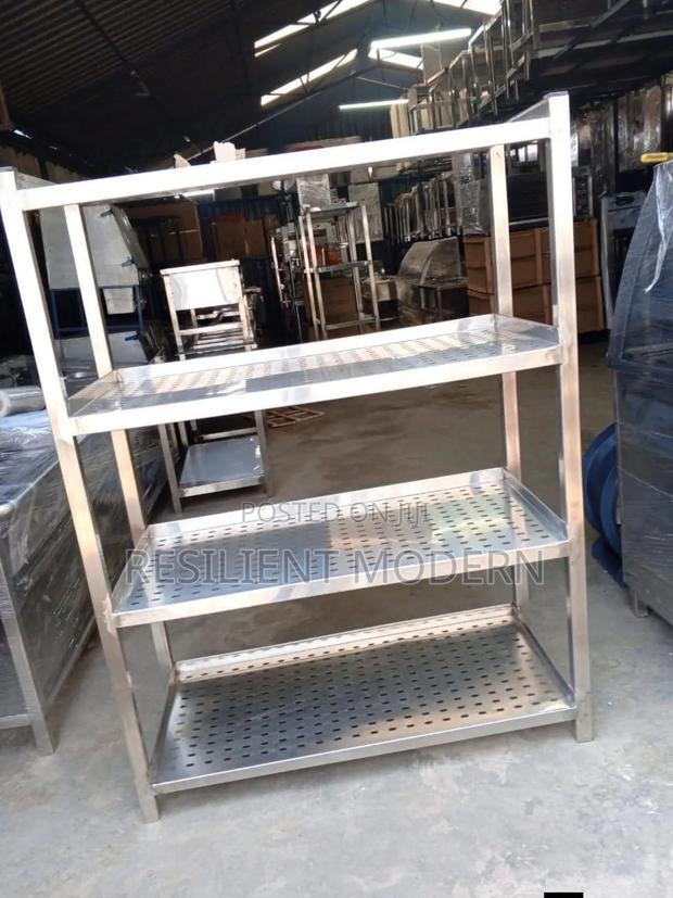 Heavy Gauge Stainless Steel Perforated Kitchen Rack - main view