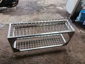 Stainless Steel Commercial Kitchen Perforated Storage