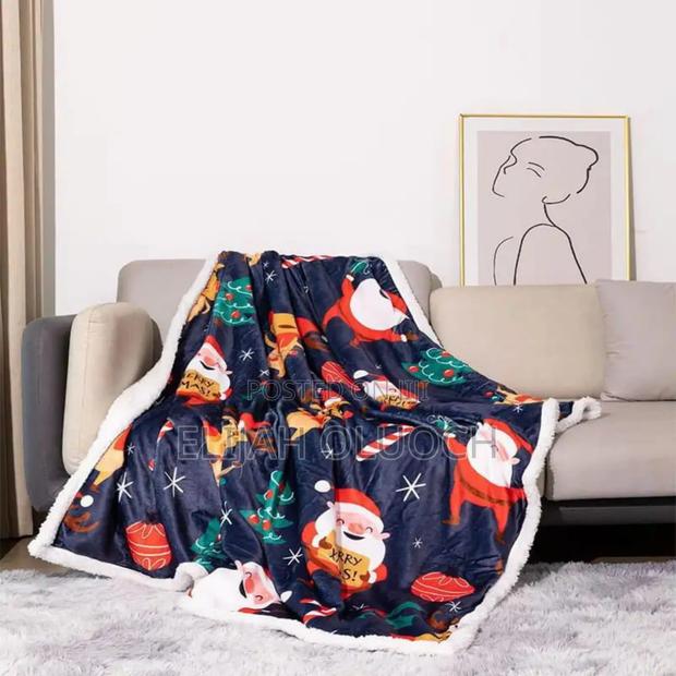Christmas Themed Premium Sherpa Fleece Throw Blanket* - thumbnail 2
