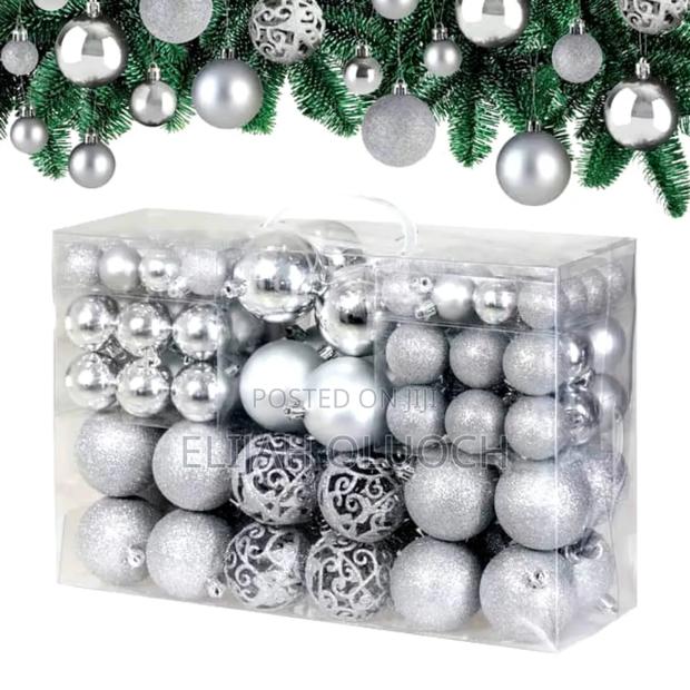 100 PCS Christmas Tree Decor Balls Set - thumbnail 4