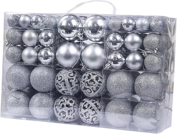 100 PCS Christmas Tree Decor Balls Set - thumbnail 5