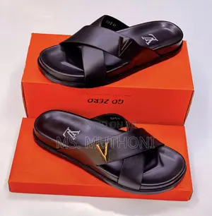 Black Louis Vuitton Sandal for Gents Size 40-45