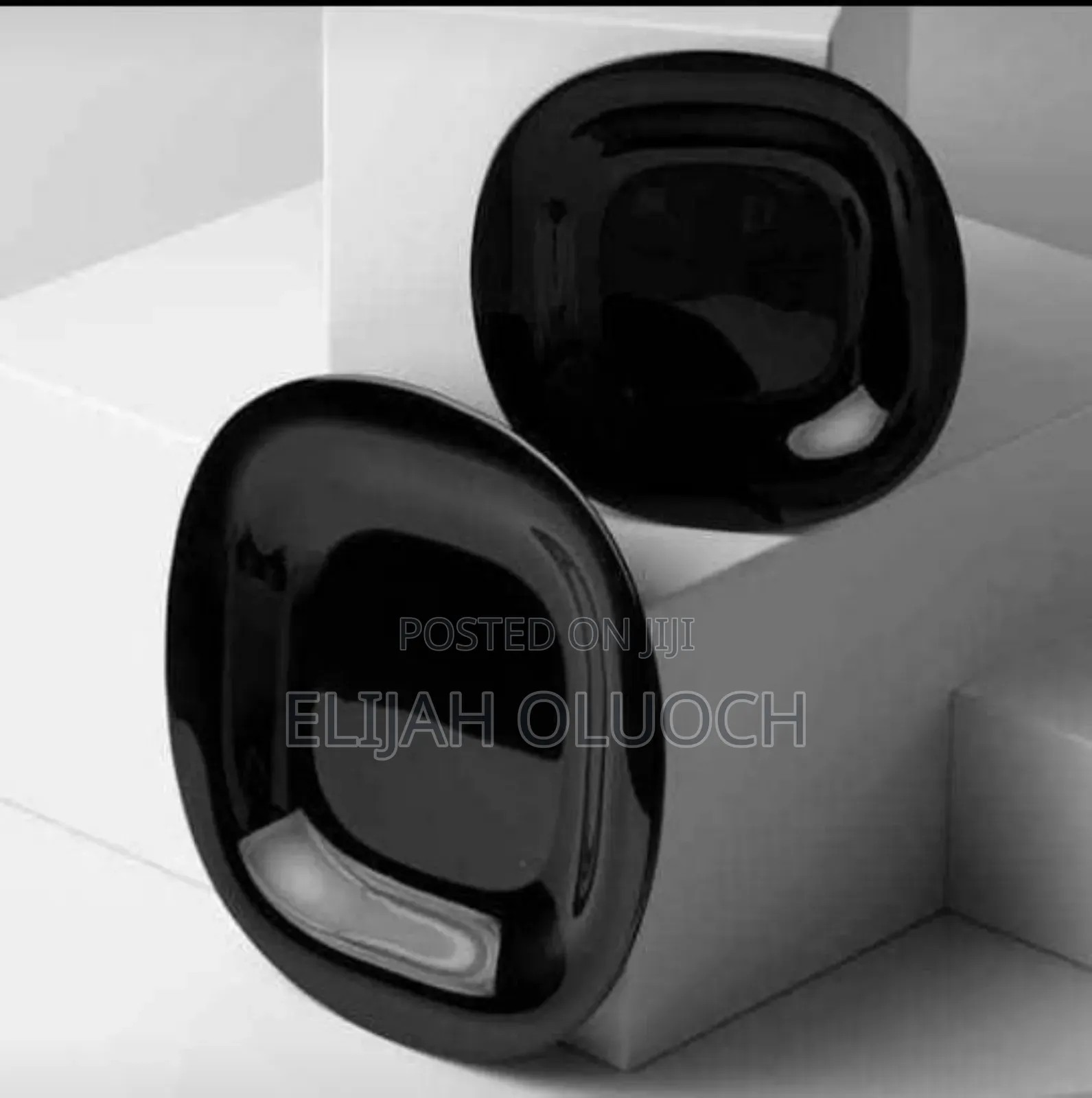 6 Pieces Set Luminarc Carine Black Noir Plates 11 Inch