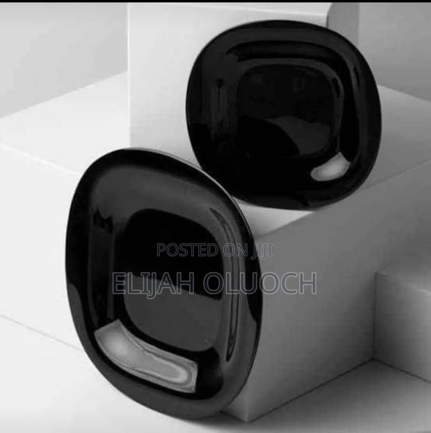 6 Pieces Set Luminarc Carine Black Noir Plates 11 Inch