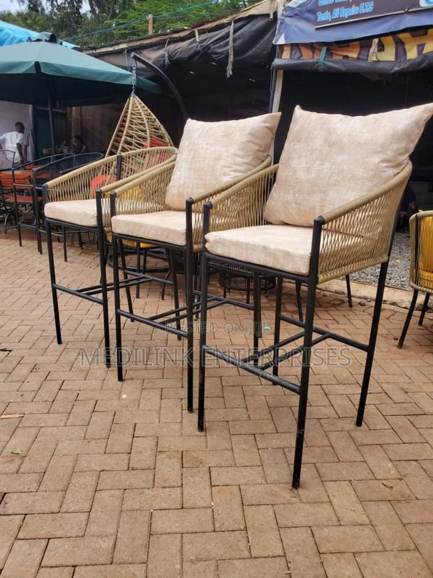 Metallic Handwoven Club Backrested Chairs