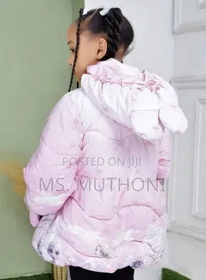 Soft Thick Plush Jackets With a Pouch 3-12yrs