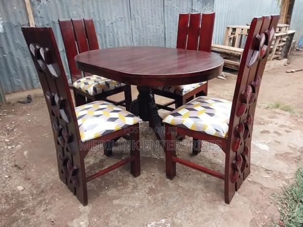 X-Chairs 4-Seater Solid Dinning Table Set