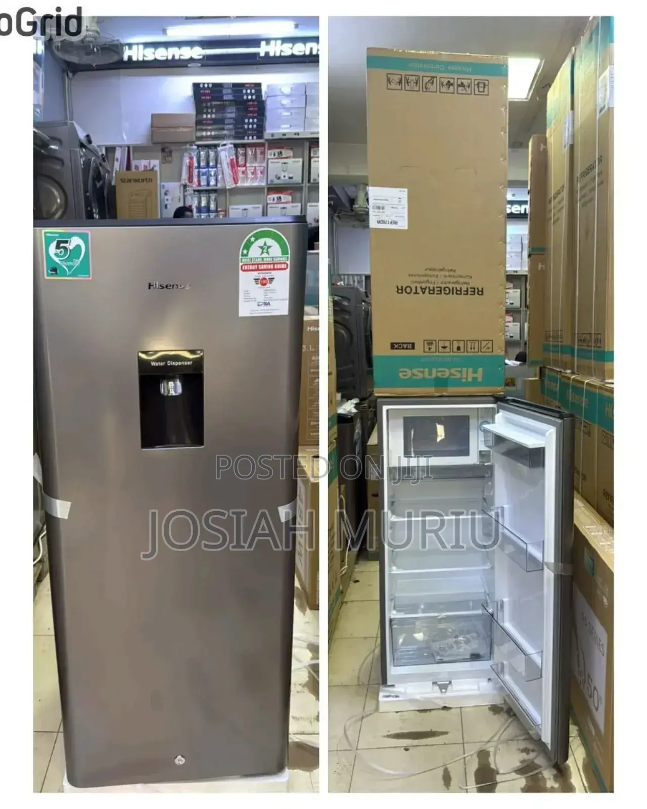 Hisense 176l Single Door Fridge With Water Dispenser