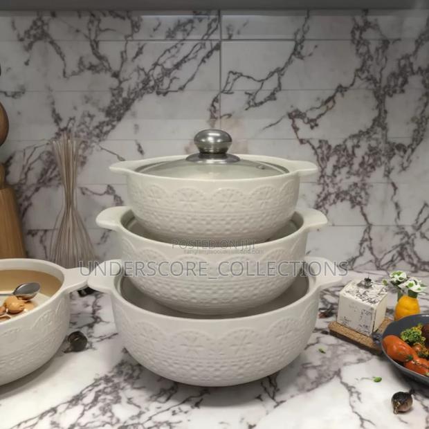 High Quality 3in1 Ceramic Soup Pots