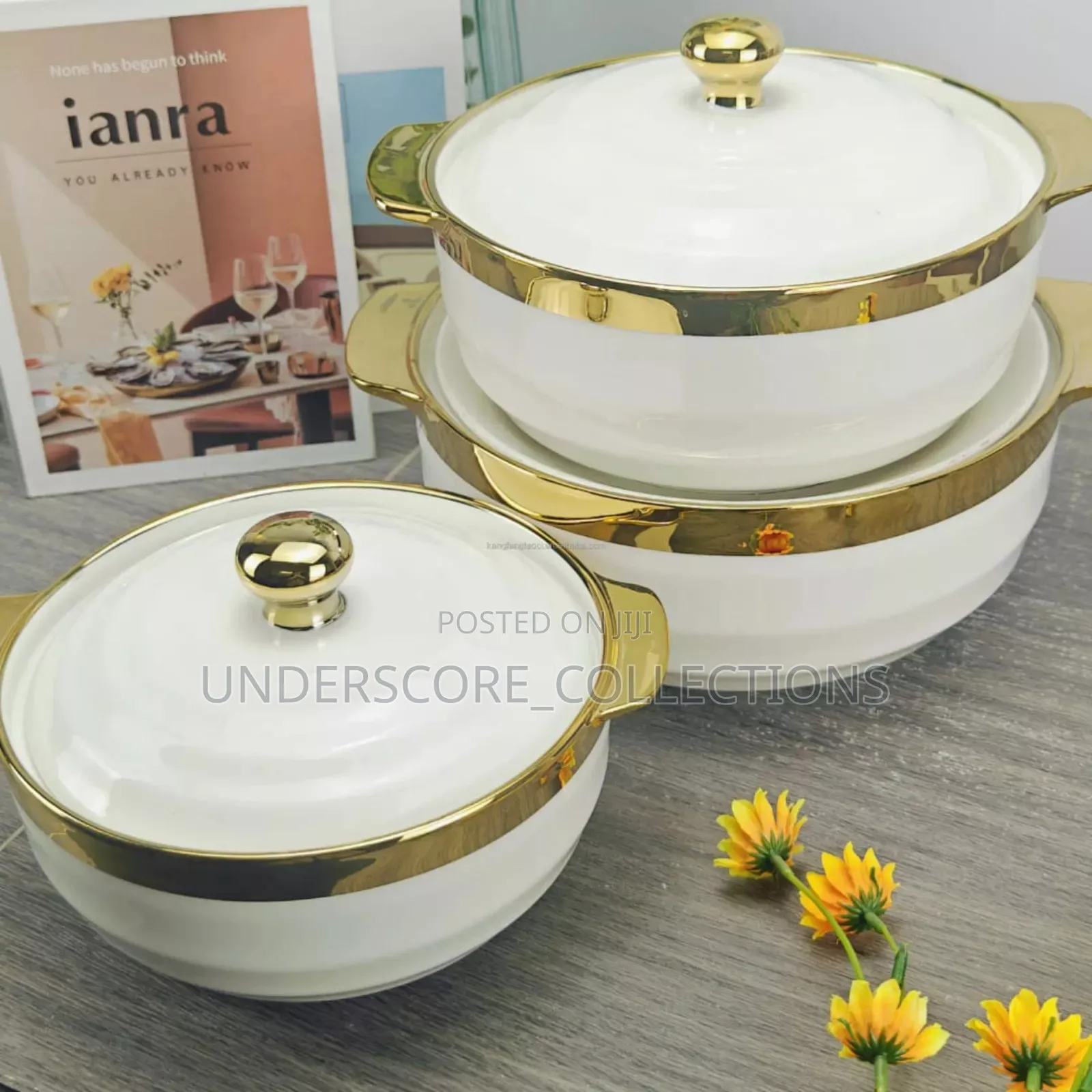 High Quality 3in1 Ceramic Soup Pots