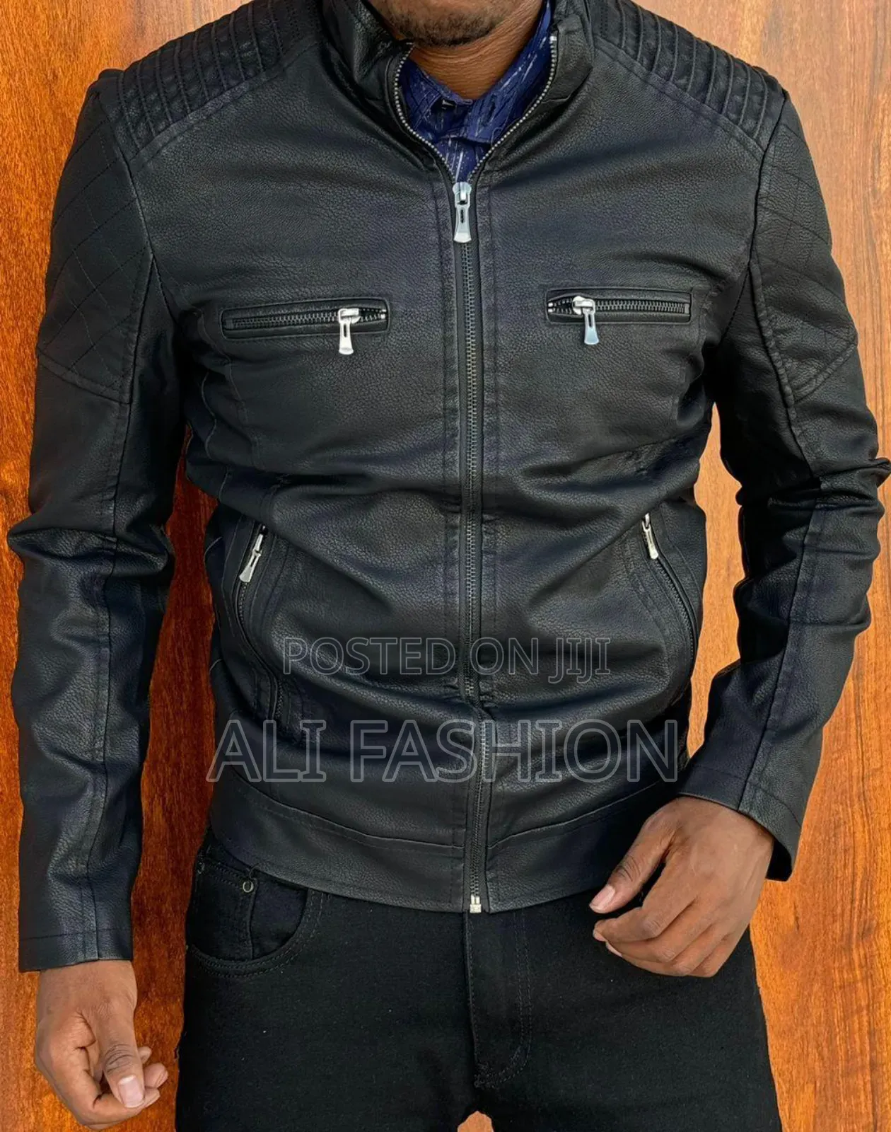 Leather Jackets for Men Side Zip