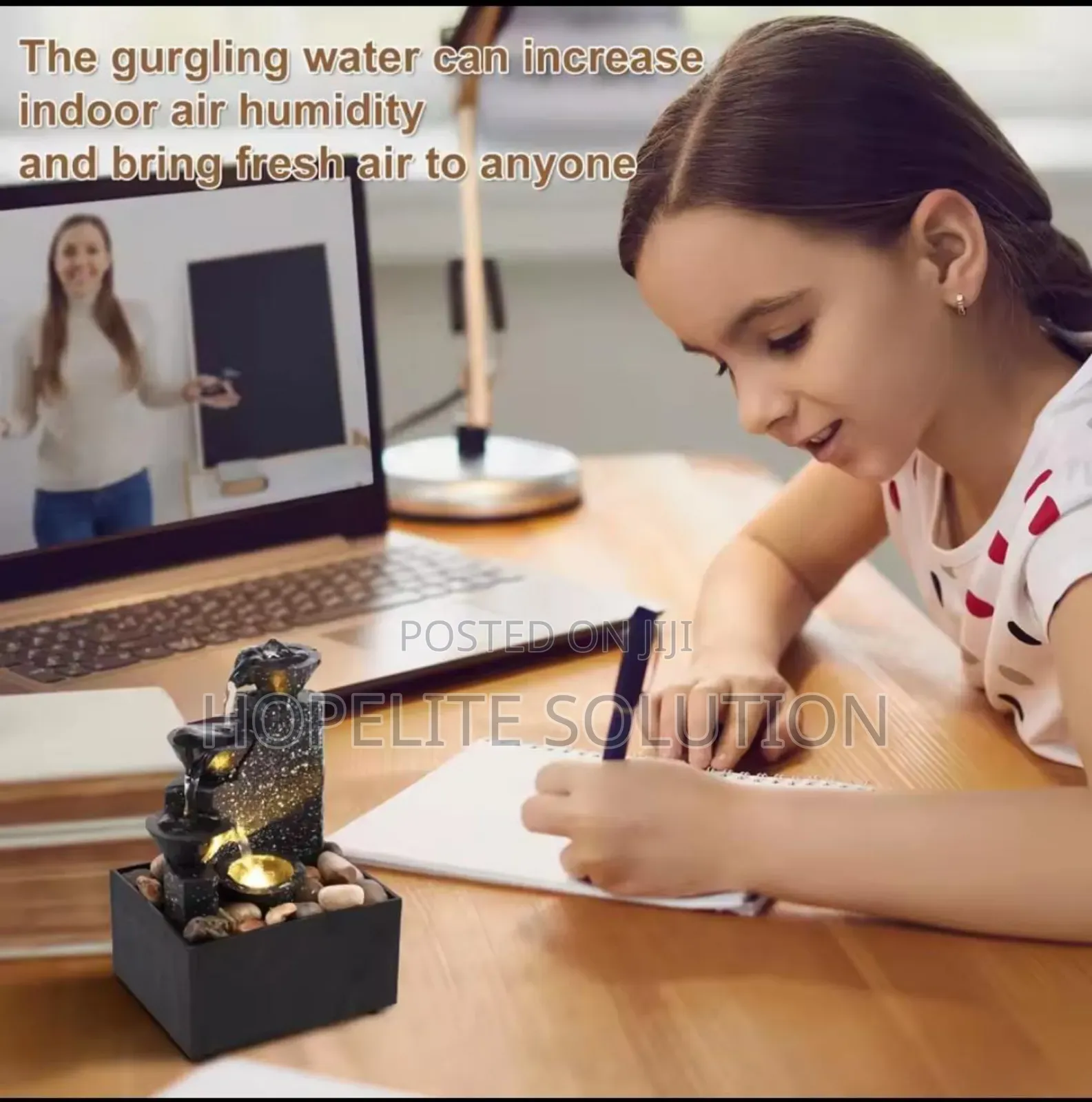 Tabletop Water Fountain Ornament Decoration
