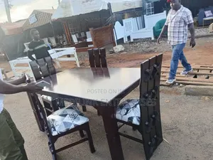4-Seater X Chairs Dinning Table Set