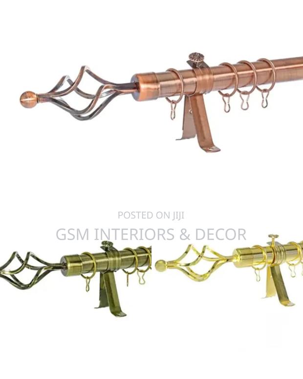Copper Shade Curtain Rods - main view