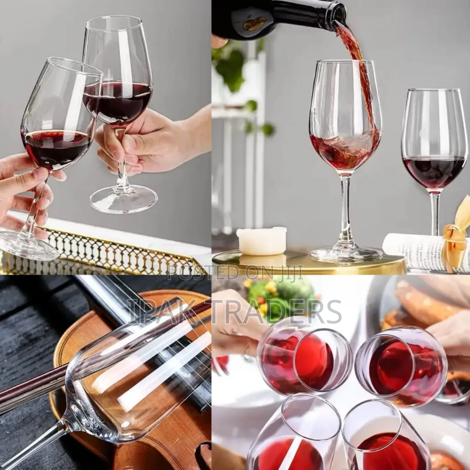 *Long Wine Glass*
 *Capacity:* 300ml 
* 6pc Set