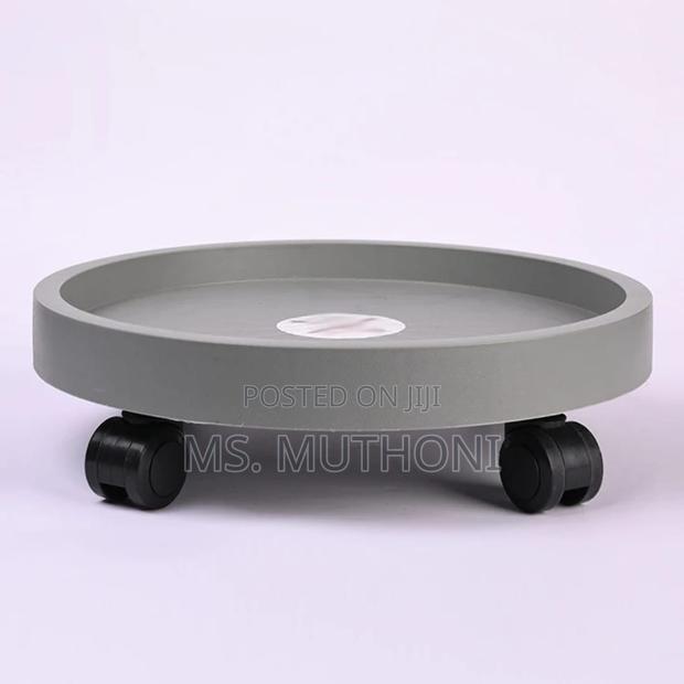 39 Cm Rolling Plant / Gas Cylinder Caddy With Wheels. - thumbnail 2