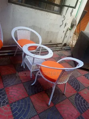 Two Seater Set of Reed Outdoor Woven