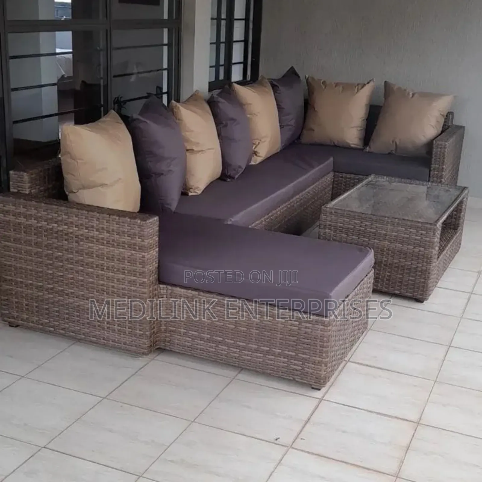 U-Shaped Cushioned Comfort Outdoor/Indoor Sofas