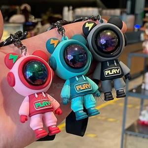 Play Bear / Top One Mask Astronaut Keychain, - thumbnail 2
