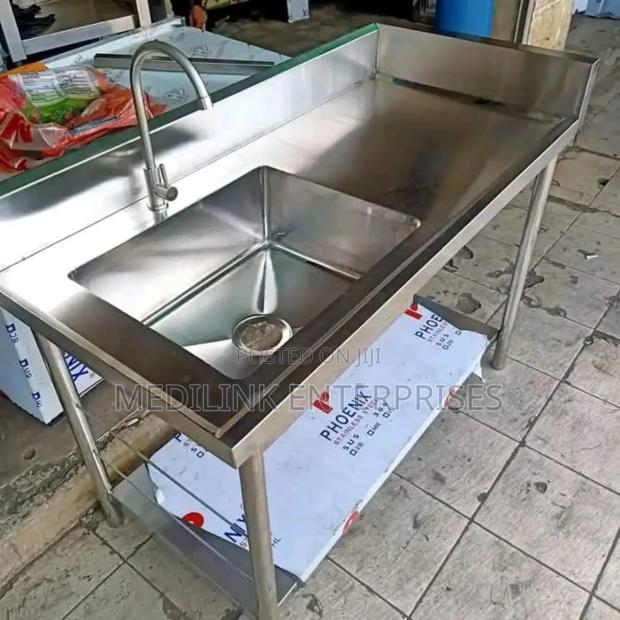 Single Stainless Steel Washing Sink
