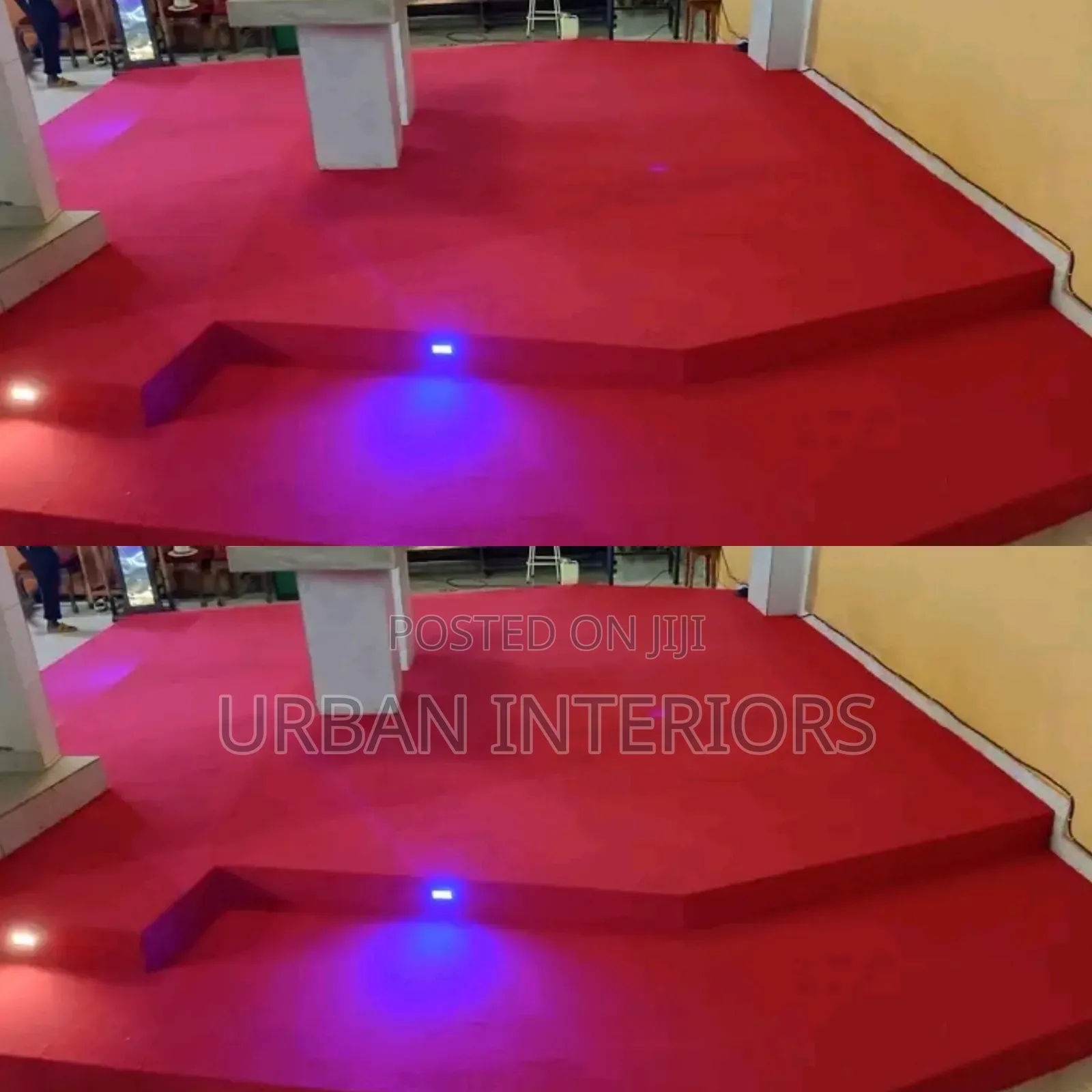 Wall to Wall Red Carpet With Lights Red Carpet